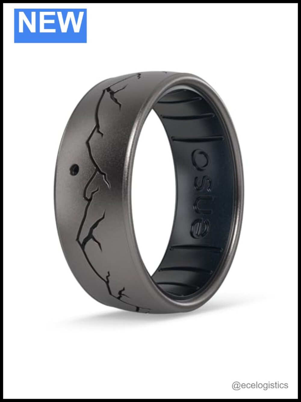 Silicone Etched Classic Band Ring